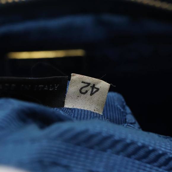 PRADA Pouch Nylon Blue Auth 83739 - Picture 12 of 16